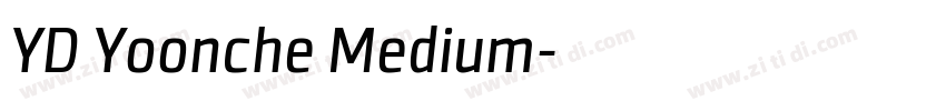 YD Yoonche Medium字体转换